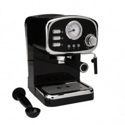 Mașină de espresso de design Gastroback Basic 42615, 1100 W, 15 bari, 1,25 l, încălzitor de cești, piese detașabile, port-filtru, negru
