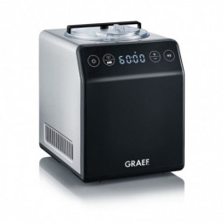 Mașină de înghețată 2 în 1 Graef IM706, 180 W, 2 l, 4 programe, de la -18 °C la -35 °C, ecran tactil, negru