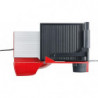 Mașină de tăiat cârnați Graef SKS100, 170 W, lamă de 170 mm, oțel inoxidabil, sistem de blocare pentru copii, roșu