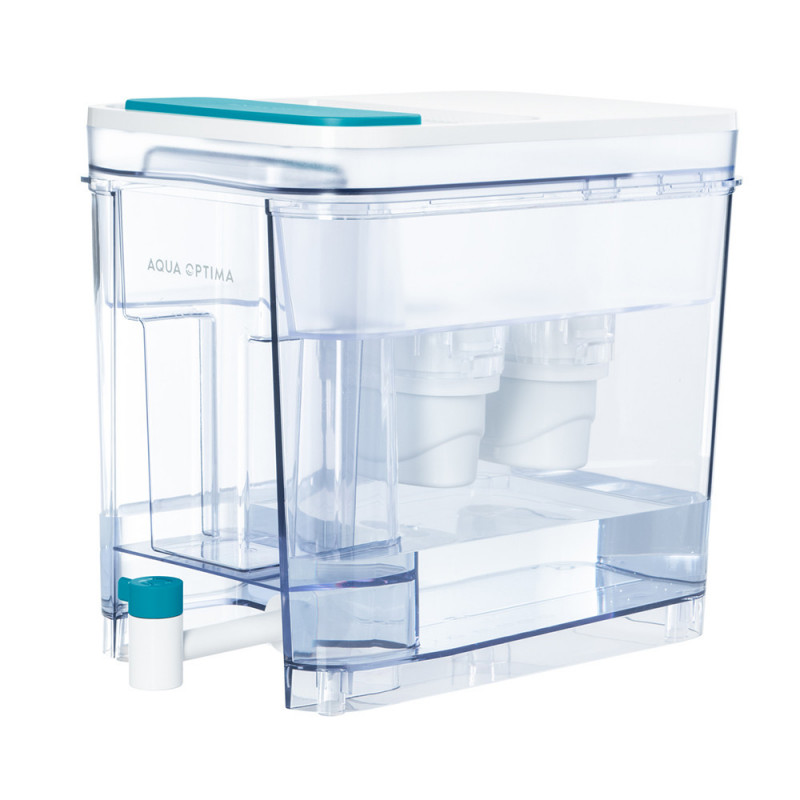 Dispenser de apă filtrată Aqua Optima Perfect Pour WD1003, 8,2 l, filtrare în 5 etape, fără BPA, Evolve+, alb/transparent