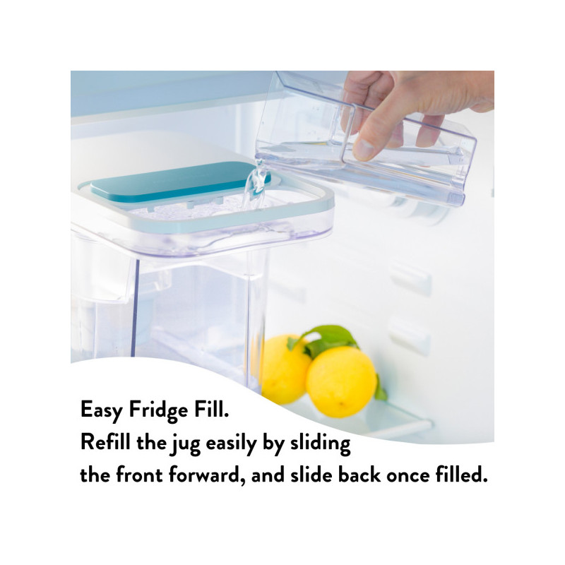 Dispenser de apă filtrată Aqua Optima Perfect Pour WD1003, 8,2 l, filtrare în 5 etape, fără BPA, Evolve+, alb/transparent