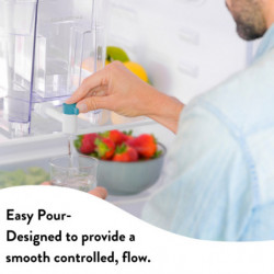 Dispenser de apă filtrată Aqua Optima Perfect Pour WD1003, 8,2 l, filtrare în 5 etape, fără BPA, Evolve+, alb/transparent