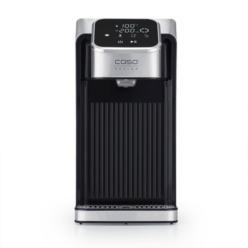 Dozator de apa fierbinte Caso HW 770 Advanced, 2600 W, 2,7 l, 13 setari de temperatura, 40-100°C, Memorie, Comanda tactila, Filtru, Negru/Inoxidabil