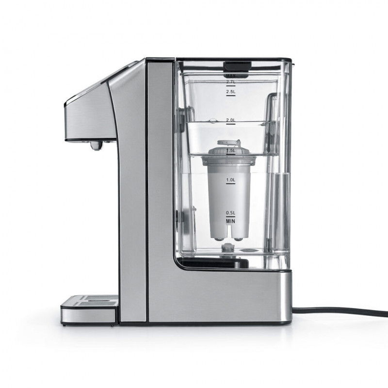Dozator de apa fierbinte Caso HW 770 Advanced, 2600 W, 2,7 l, 13 setari de temperatura, 40-100°C, Memorie, Comanda tactila, Filtru, Negru/Inoxidabil