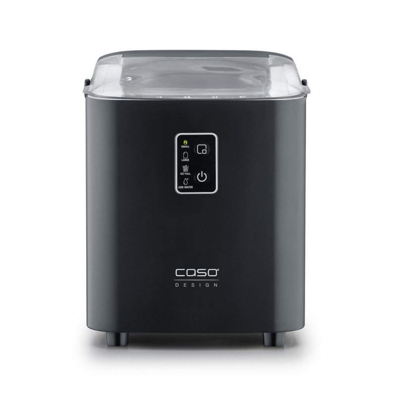 Mașină de gheață Caso IceChef Compact 3401, 120 W, 1 l, 12 kg/24 ore, 2 dimensiuni, Autocurățare, Cu compresor, Negru mat