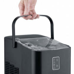 Mașină de gheață Caso IceChef Compact 3401, 120 W, 1 l, 12 kg/24 ore, 2 dimensiuni, Autocurățare, Cu compresor, Negru mat