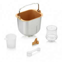 Mașină de pâine Graef BA806, 520 W, 500–750 g, 36 de programe, strat antiaderent, 3 niveluri de rumenire, temporizator cu pornire întârziată, negru