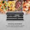 Grătar pentru raclette CASO Design Raclette AirClean, 1500 W, plăci ceramice, sistem pentru reducerea mirosurilor și a fumului, filtru, oțel inoxidabil