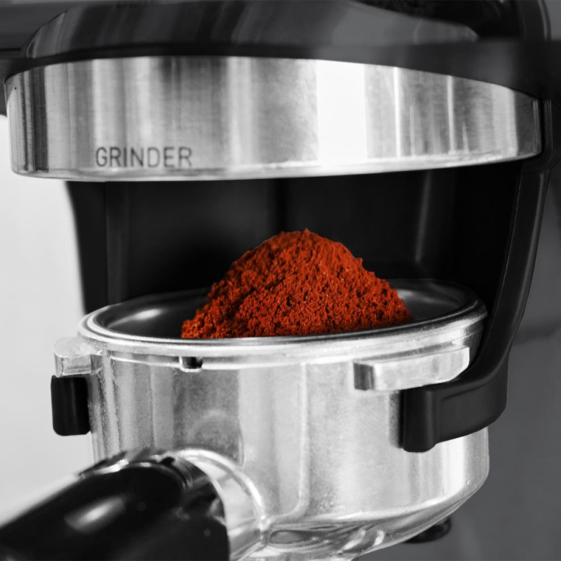Mașină de espresso Gastroback Advanced Urban Duo 42627, 3000 W, 15 bari, 30 de niveluri de măcinare, Dual Thermoblock, Pre-brew, manometru, negru