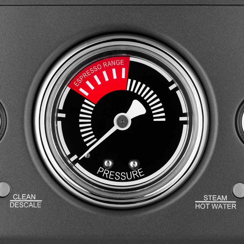 Mașină de espresso Gastroback Advanced Urban Duo 42627, 3000 W, 15 bari, 30 de niveluri de măcinare, Dual Thermoblock, Pre-brew, manometru, negru