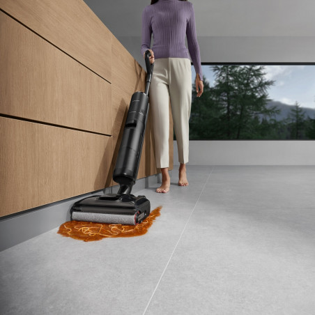 Aspirator vertical și mop Dreame H12 Pro FlexReach HHR44A, 400 W, 18 000 Pa, 50 min, 4 moduri, Spălare la 90 °C, Autocurățare și autosuscare, Ecran LED, Negru