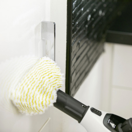 Aparat de curățat cu abur Karcher SC 1 EasyFix, 1200 W, 0,2 l, 3 bari, 20 m², Încălzire în 3 minute, Protecție împotriva accesului copiilor, Alb/Negru