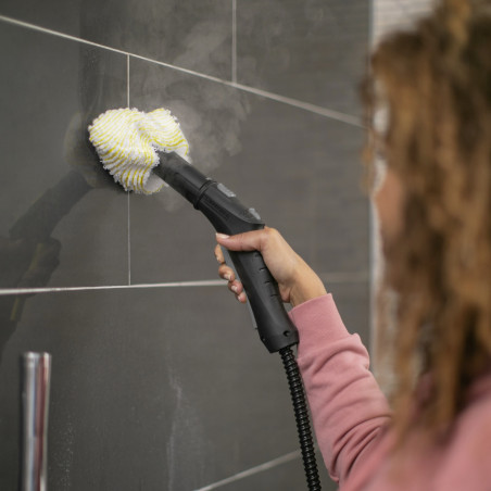 Aparat de curățat cu abur Karcher SC 3 EasyFix, 1900 W, 1 l, 3,5 bari, 75 m², Încălzire în 30 de secunde, Protecție împotriva accesului copiilor, Alb/Negru