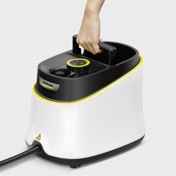 Aparat de curățat cu abur Karcher SC 3 Deluxe, 1900 W, 1 l, 3,5 bari, 75 m², Încălzire în 30 de secunde, indicator LED, Alb/Negru
