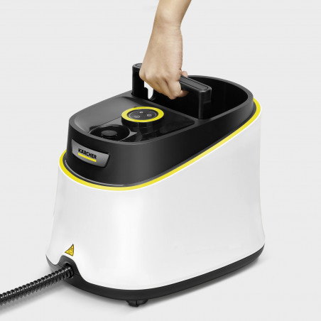 Aparat de curățat cu abur Karcher SC 3 Deluxe, 1900 W, 1 l, 3,5 bari, 75 m², Încălzire în 30 de secunde, indicator LED, Alb/Negru