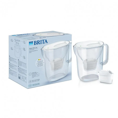 Cana filtrare apa Brita Style Essential XL, 2,3 litri, Indicator LED, Filtru Maxtra Pro, Alb