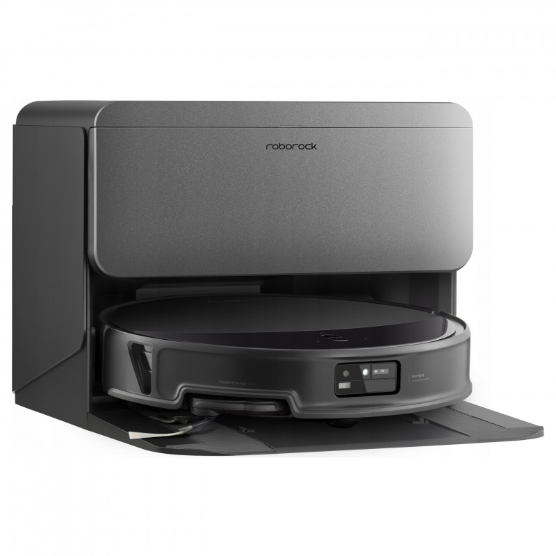 Aspirator robot Roborock Saros 20 R&D, 65 W, 36.000 Pa, 259 ml/2,5 l, AdaptiLift 3.0, umplere și golire automată a apei, autonomie de 200 min, negru