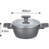 Se oale si tigai Klausberg KB 7832, 12 piese, Acoperire marmura, Inductie, Gri