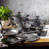 Se oale si tigai Klausberg KB 7832, 12 piese, Acoperire marmura, Inductie, Gri