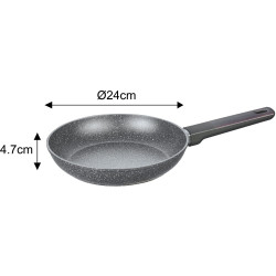 Se oale si tigai Klausberg KB 7832, 12 piese, Acoperire marmura, Inductie, Gri