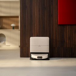 Aspirator robot Roborock Saros 20 Sonic Complete, 65 W, 36.000 Pa, 228 ml/2,7 l, AdaptiLift 3.0, RetractSense LiDAR cu Reactive AI 3.0, autonomie de 190 min, alb