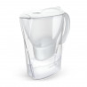 Cană de filtrare a apei Brita Marella Cool Memo, 2,4 l, indicator electronic Memo, filtru Maxtra Pro, fără BPA, alb