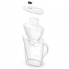 Cană de filtrare a apei Brita Marella Cool Memo, 2,4 l, indicator electronic Memo, filtru Maxtra Pro, fără BPA, alb