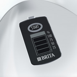 Cană de filtrare a apei Brita Marella Cool Memo, 2,4 l, indicator electronic Memo, filtru Maxtra Pro, fără BPA, alb