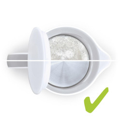 Cană de filtrare a apei Brita Marella Cool Memo, 2,4 l, indicator electronic Memo, filtru Maxtra Pro, fără BPA, alb