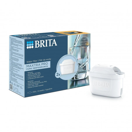 Set de 2 filtre de apă Brita Maxtra Pro, până la 150 l, alb