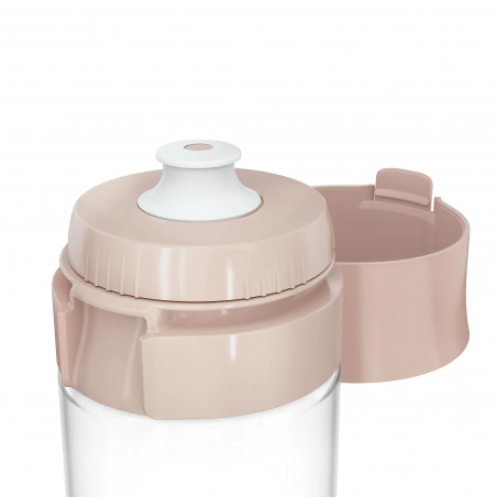 Sticlă filtrantă pentru apă Brita Fill & Go Vital, 600 ml, filtre MicroDisc, fără BPA, roz