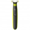 Aparat de tuns Philips OneBlade QP2724/23, lamă rotativă la 360 de grade, tehnologie OneBlade, autonomie de 45 de minute, negru/galben
