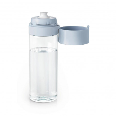 Sticlă filtrantă pentru apă Brita Fill & Go Vital, 600 ml, filtre MicroDisc, fără BPA, albastru deschis