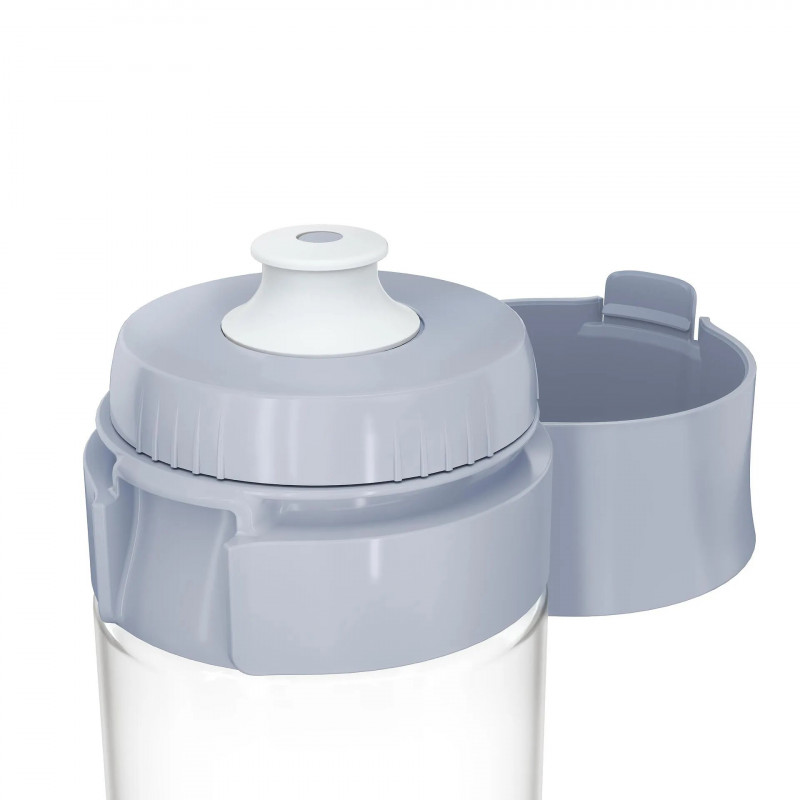 Sticlă filtrantă pentru apă Brita Fill & Go Vital, 600 ml, filtre MicroDisc, fără BPA, albastru deschis
