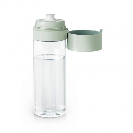 Sticlă filtrantă pentru apă Brita Fill & Go Vital, 600 ml, filtre MicroDisc, fără BPA, verde deschis