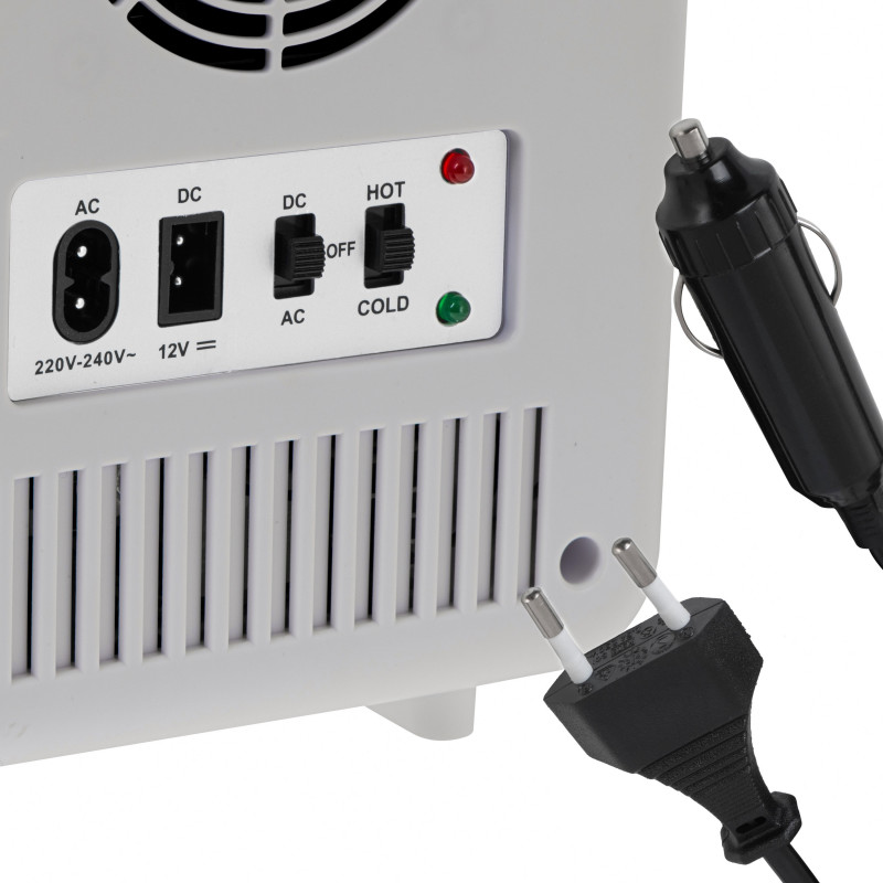 Mini-frigider Adler AD 8084, 42 W, 4 l, Peltier, Racire/Incalzire, Casa sau automobil, Raft mobil, Gri