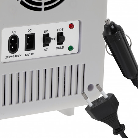 Mini-frigider Adler AD 8084, 42 W, 4 l, Peltier, Racire/Incalzire, Casa sau automobil, Raft mobil, Gri