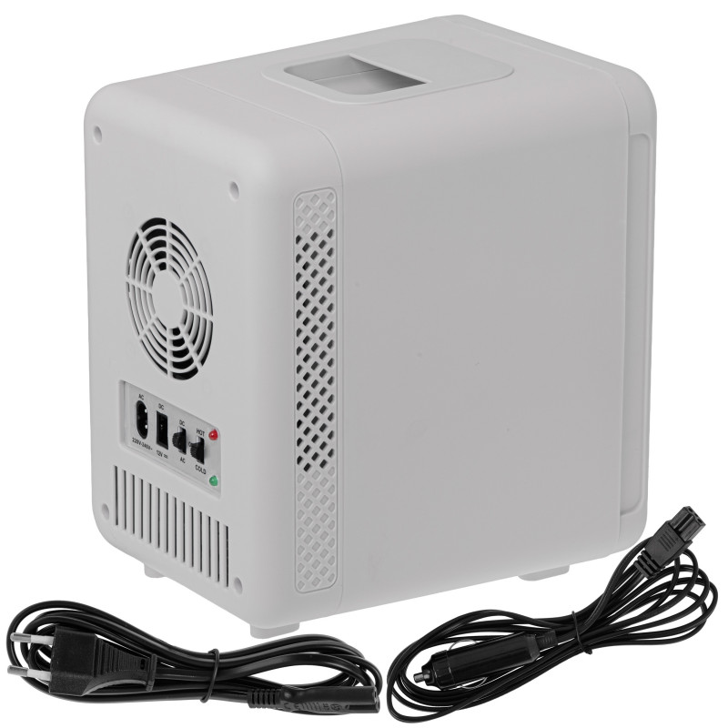 Mini-frigider Adler AD 8084, 42 W, 4 l, Peltier, Racire/Incalzire, Casa sau automobil, Raft mobil, Gri