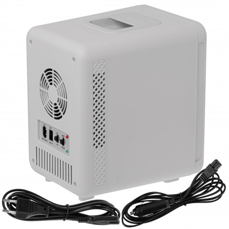 Mini-frigider Adler AD 8084, 42 W, 4 l, Peltier, Racire/Incalzire, Casa sau automobil, Raft mobil, Gri