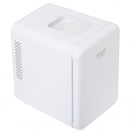 Mini-frigider Adler AD 8084, 42 W, 4 l, Peltier, Racire/ Incalzire, Casa sau automobil, Raft reglabil, Alb