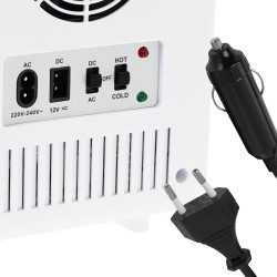 Mini-frigider Adler AD 8084, 42 W, 4 l, Peltier, Racire/ Incalzire, Casa sau automobil, Raft reglabil, Alb