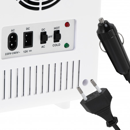 Mini-frigider Adler AD 8084, 42 W, 4 l, Peltier, Racire/ Incalzire, Casa sau automobil, Raft reglabil, Alb