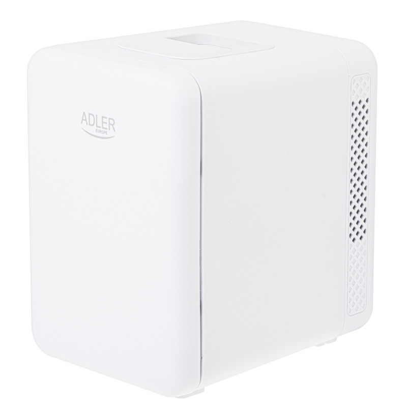 Mini-frigider Adler AD 8084, 42 W, 4 l, Peltier, Racire/ Incalzire, Casa sau automobil, Raft reglabil, Alb