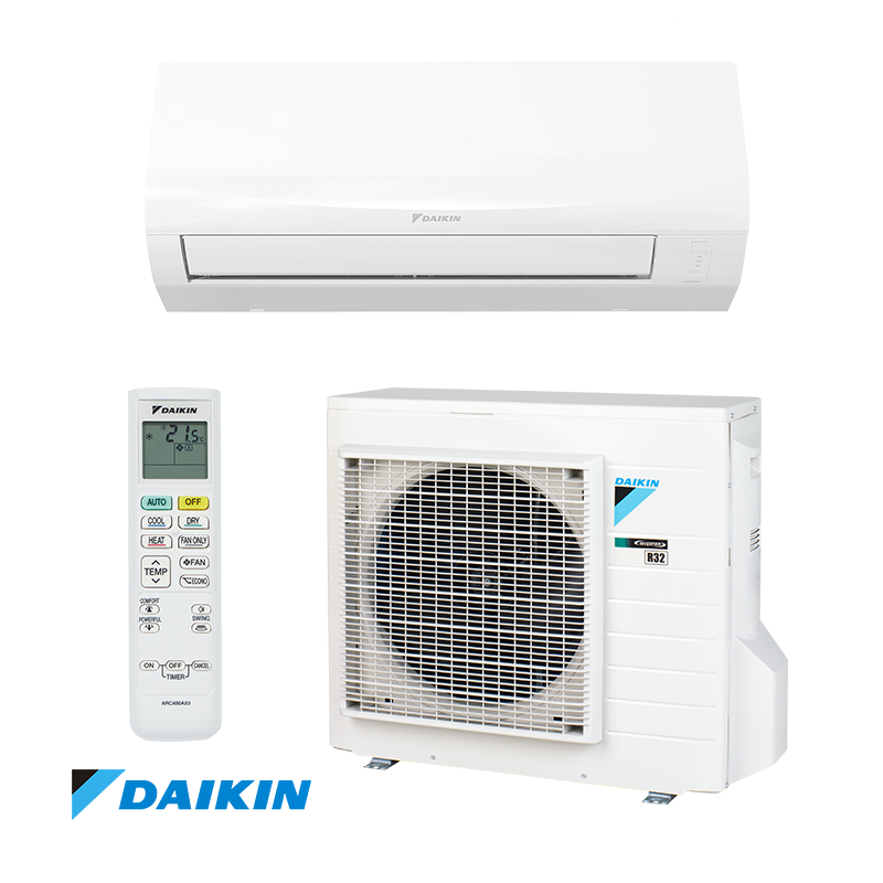 Aparat de aer condiționat cu invertor Daikin Sensira FTXF25F + RXF25F, 9000 BTU, WiFi, 17 m², A++, R-32, alb