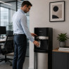 Dispenser de apă cu generator de gheață Finlux FWD-2602IM, 520 W, 12–95 °C, răcire 4 l/h, încălzire 5 l/h, cu compresor, negru/argintiu