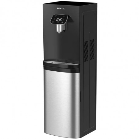 Dispenser de apă Finlux FWD-2611TS, 520 W, 12–95 °C, răcire 3 l/h, încălzire 5 l/h, cu compresor, negru/argintiu