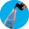 Sirop concentrat SodaStream Pepsi Max, 440 ml, până la 9 l, fără alergeni și OMG, alb/negru