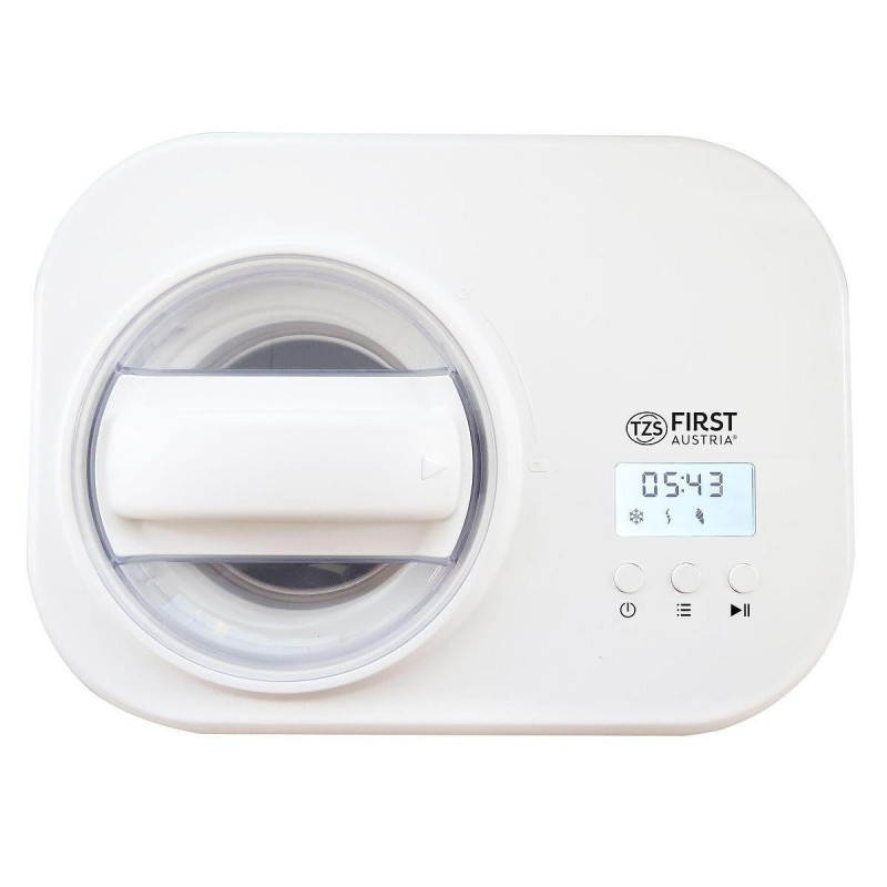 Aparat pentru înghețată și iaurt FIRST FA-5105, 100 W, 1 l, generator de gheață, compresor, alb