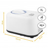 Aparat pentru înghețată și iaurt FIRST FA-5105, 100 W, 1 l, generator de gheață, compresor, alb
