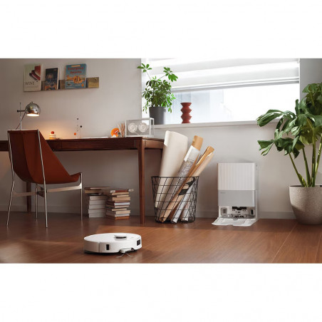 Aspirator robot Roborock Q Revo Edge 5V1 QRES52-00, 18500 Pa, 5200 mAh, 66 W, cartografiere 3D LiDAR, Reactive AI, FlexiArm, stație de încărcare, autonomie de până la 3 ore, negru